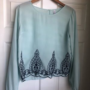 Long sleeve blouse